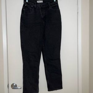 Abercrombie 90s straight ultra high rise curve love jeans